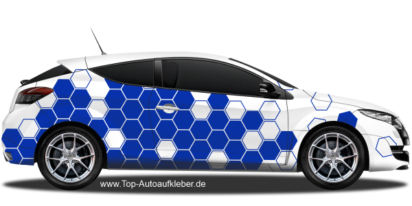 Autoaufkleber Polygon Dekor
