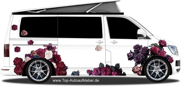 Preview: Autoaufkleber Rosen Set | Frei platzierbare Blüten Preview: Autoaufkleber Rosen Set | Frei platzierbare Blüten