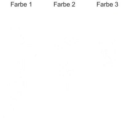 Ornament mit Schmetterling als Dekor für die Motorhaube - Ansicht Farbauswahl