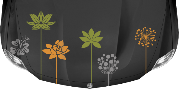 Preview: Autoaufkleber Set Bunter Blumenschmuck Preview: Autoaufkleber Set Bunter Blumenschmuck