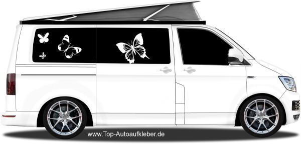Preview: Autoaufkleber Set Schmetterlinge | Frei platzierbares Set Preview: Autoaufkleber Set Schmetterlinge | Frei platzierbares Set