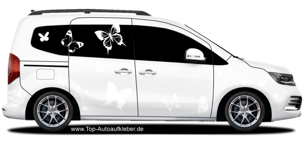 Preview: Autoaufkleber Set Schmetterlinge | Frei platzierbares Set Preview: Autoaufkleber Set Schmetterlinge | Frei platzierbares Set