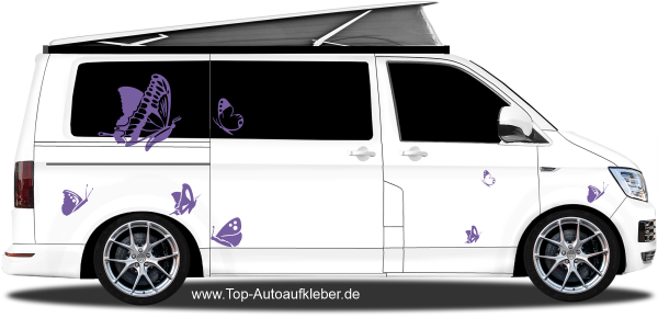 Preview: Autoaufkleber Set Schmetterlingstraum | Frei platzierbares Set Preview: Autoaufkleber Set Schmetterlingstraum | Frei platzierbares Set