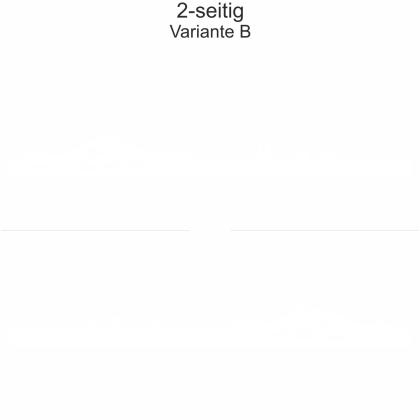 Autoaufkleber Skyline Baden-Württemberg - zweiseitig für beide Fahrzeugseiten und Farbauswahl - Variante B