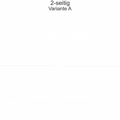 Autoaufkleber Skyline Brandenburg - zweiseitig für beide Fahrzeugseiten und Farbauswahl - Variante A