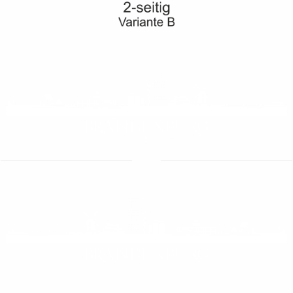 Autoaufkleber Skyline Brandenburg | Set - zweiseitig für beide Fahrzeugseiten und Farbauswahl - Variante B