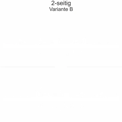 Autoaufkleber Skyline Brandenburg - zweiseitig für beide Fahrzeugseiten und Farbauswahl - Variante B