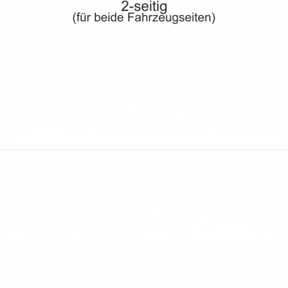 Preview: Autoaufkleber Skyline Dresden | Set für beide Fahrzeugseiten