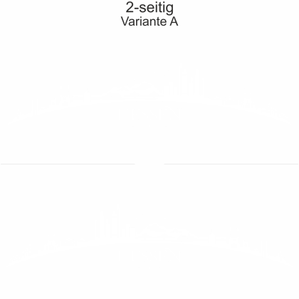 Preview: Autoaufkleber Skyline Hessen | Set - zweiseitig für beide Fahrzeugseiten und Farbauswahl - Variante A