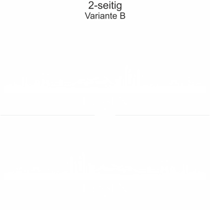 Autoaufkleber Skyline Hessen | Set - zweiseitig für beide Fahrzeugseiten und Farbauswahl - Variante B