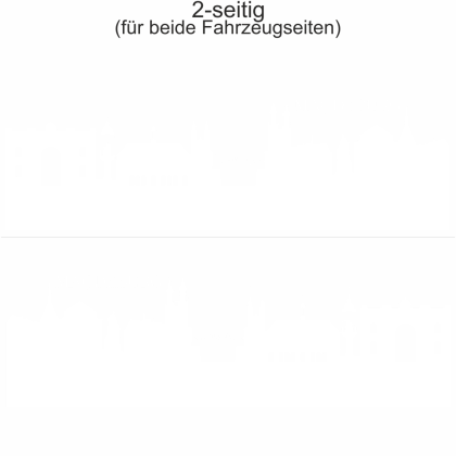 Autoaufkleber Skyline Magdeburg | Set für beide Fahrzeugseiten