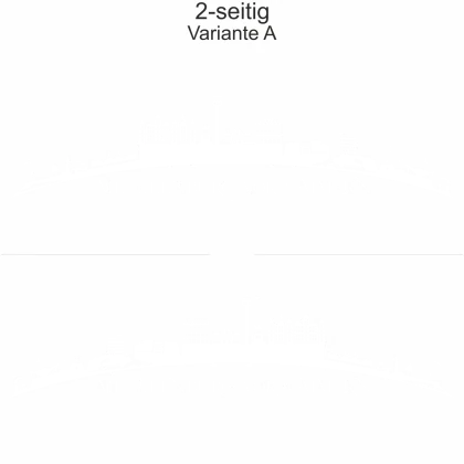 Autoaufkleber Skyline Mecklenburg-Vorpommern - zweiseitig für beide Fahrzeugseiten und Farbauswahl - Variante A