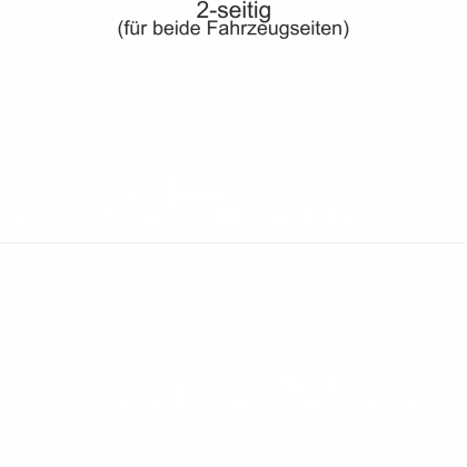 Preview: Autoaufkleber Skyline München | Set für beide Fahrzeugseiten