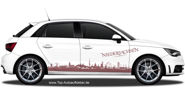 Autoaufkleber Skyline Niedersachsen