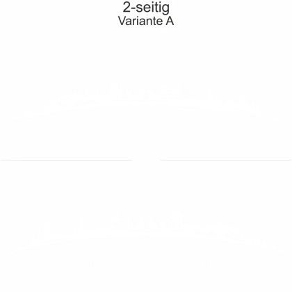 Autoaufkleber Skyline Nordrhein-Westfalen - zweiseitig für beide Fahrzeugseiten und Farbauswahl - Variante A