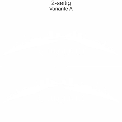 Autoaufkleber Skyline Ruhrgebiet - zweiseitig für beide Fahrzeugseiten und Farbauswahl - Variante A