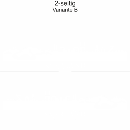 Autoaufkleber Skyline Saarland | Set - zweiseitig für beide Fahrzeugseiten und Farbauswahl - Variante B