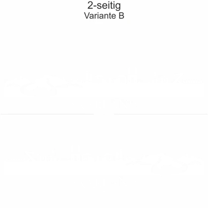 Autoaufkleber Skyline Saarland - zweiseitig für beide Fahrzeugseiten und Farbauswahl - Variante B