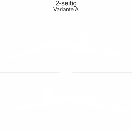 Preview: Autoaufkleber Skyline Saarland | Set - zweiseitig für beide Fahrzeugseiten und Farbauswahl - Variante A