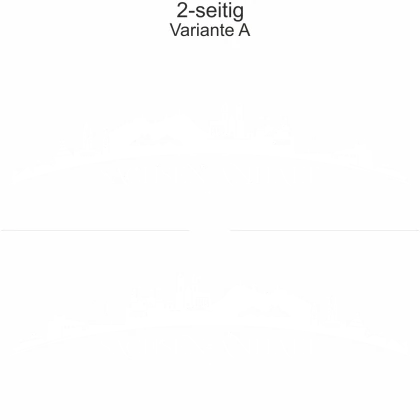 Autoaufkleber Skyline Sachsen-Anhalt - zweiseitig für beide Fahrzeugseiten und Farbauswahl - Variante A