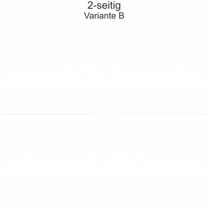 Autoaufkleber Skyline Sachsen-Anhalt - zweiseitig für beide Fahrzeugseiten und Farbauswahl - Variante B