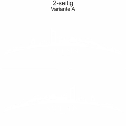 Autoaufkleber Skyline Sachsen - zweiseitig für beide Fahrzeugseiten und Farbauswahl - Variante A