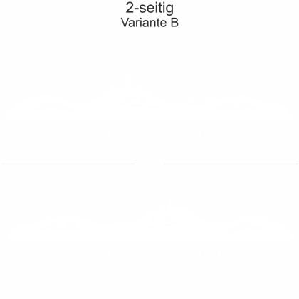 Autoaufkleber Skyline Schwarzwald | Set - zweiseitig für beide Fahrzeugseiten und Farbauswahl - Variante B