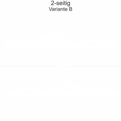 Autoaufkleber Skyline Schwarzwald - zweiseitig für beide Fahrzeugseiten und Farbauswahl - Variante B
