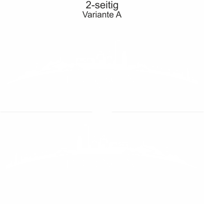 Preview: Autoaufkleber Skyline Thüringen | Set - zweiseitig für beide Fahrzeugseiten und Farbauswahl - Variante A