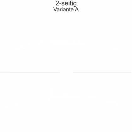 Autoaufkleber Skyline Thüringen - zweiseitig für beide Fahrzeugseiten und Farbauswahl - Variante A