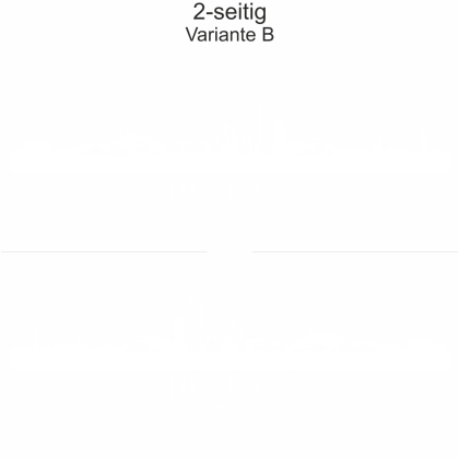Autoaufkleber Skyline Thüringen | Set - zweiseitig für beide Fahrzeugseiten und Farbauswahl - Variante B