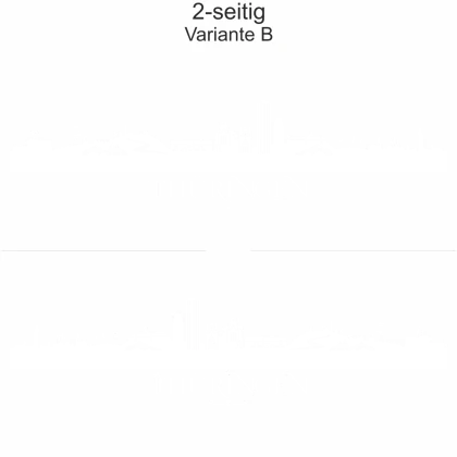 Autoaufkleber Skyline Thüringen - zweiseitig für beide Fahrzeugseiten und Farbauswahl - Variante B