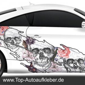 2 personalisierte Autoaufkleber Totenkopf Autoaufkleber Glas Aufkleber  Halloween Schädel Wandaufkleber Wohnzimmer Schlafzimmer Fenster (30x20cm)