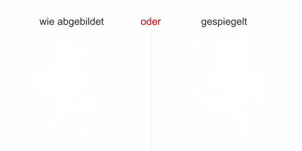 Preview: Autoaufkleber Totenkopf mit Hut