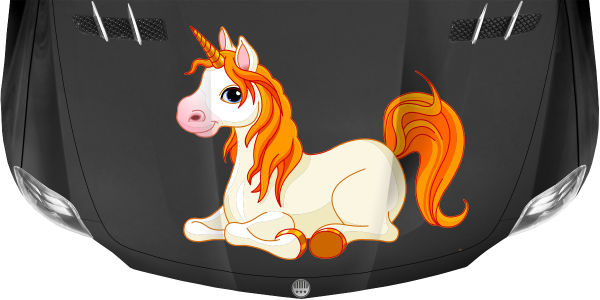 Preview: Autoaufkleber Unicorn Preview: Autoaufkleber Unicorn