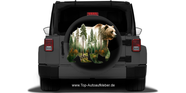 Preview: Autoaufkleber Walddesign Grizzly Bär Preview: Autoaufkleber Walddesign Grizzly Bär