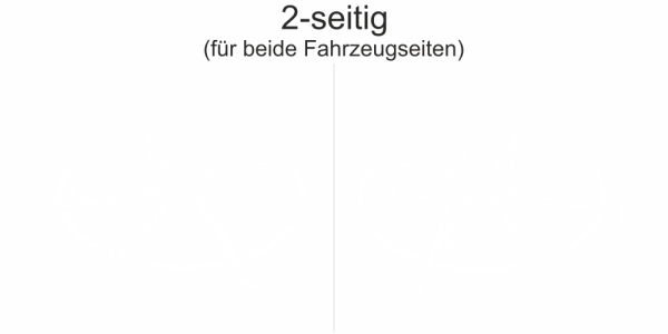 Preview: Autosticker Windrose | Set für beide Fahrzeugseiten