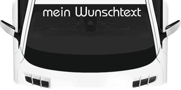 Heckscheibenaufkleber Wunschtext | 18