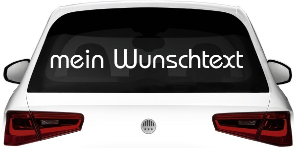 Heckscheibenaufkleber Wunschtext | 18