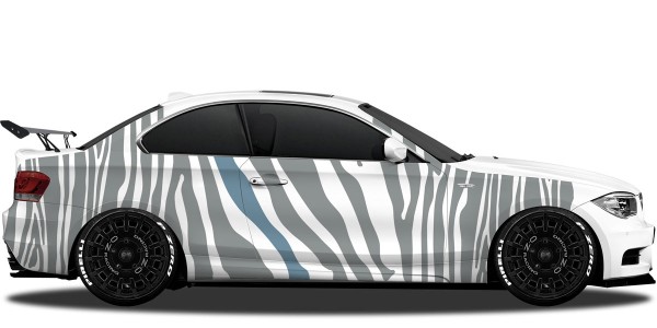 Autoaufkleber Streifen im Zebra Design