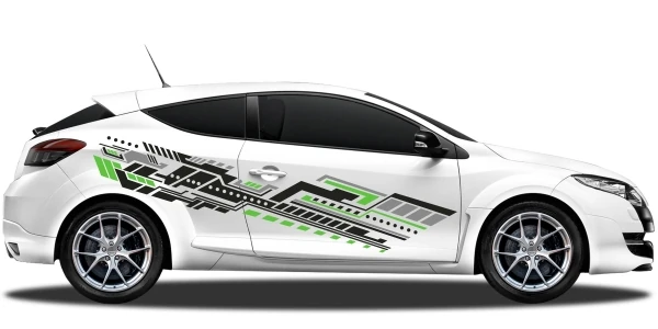 Future Design Auto Seitenaufkleber | Set für beide Fahrzeugseiten