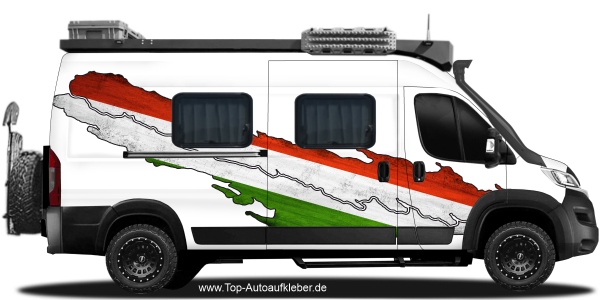 Preview: Autodekor Die Nationalflagge Ungarns | Set für beide Fahrzeugseiten Preview: Autodekor Die Nationalflagge Ungarns | Set für beide Fahrzeugseiten