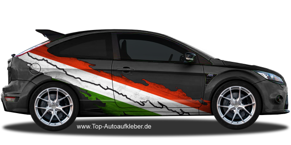 Preview: Autodekor Die Nationalflagge Ungarns | Set für beide Fahrzeugseiten Preview: Autodekor Die Nationalflagge Ungarns | Set für beide Fahrzeugseiten