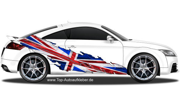 Preview: Autodekor Großbritannien Flagge | Set für beide Fahrzeugseiten
