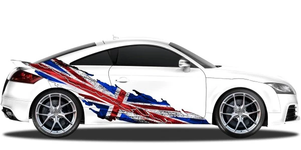 Autodekor Großbritannien Flagge | Set für beide Fahrzeugseiten