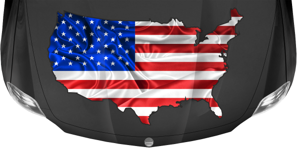 Preview: Autodekor Flagge Karte der USA | Set für beide Fahrzeugseiten Preview: Autodekor Flagge Karte der USA | Set für beide Fahrzeugseiten