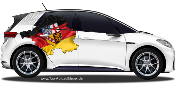 Preview: Autodekor Flagge Karte des Saarlandes | Set für beide Fahrzeugseiten Preview: Autodekor Flagge Karte des Saarlandes | Set für beide Fahrzeugseiten