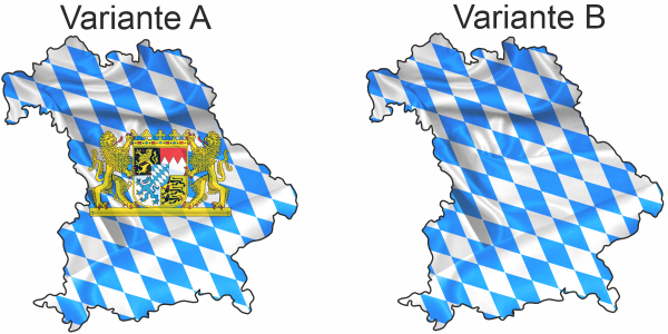 Preview: Autodekor Flagge Karte von Bayern | Set für beide Fahrzeugseiten Preview: Autodekor Flagge Karte von Bayern | Set für beide Fahrzeugseiten