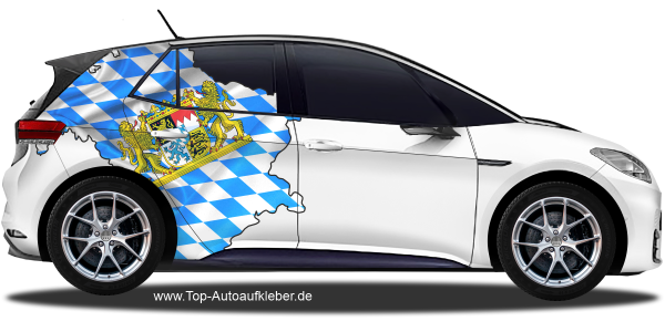 Preview: Autodekor Flagge Karte von Bayern | Set für beide Fahrzeugseiten Preview: Autodekor Flagge Karte von Bayern | Set für beide Fahrzeugseiten