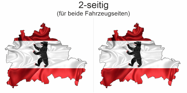 Preview: Autodekor Flagge Karte von Berlin | Set für beide Fahrzeugseiten Preview: Autodekor Flagge Karte von Berlin | Set für beide Fahrzeugseiten